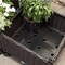 Mobile 2-Piece Garden Planter Box on Wheels for Easy Outdoor Indoor Setup